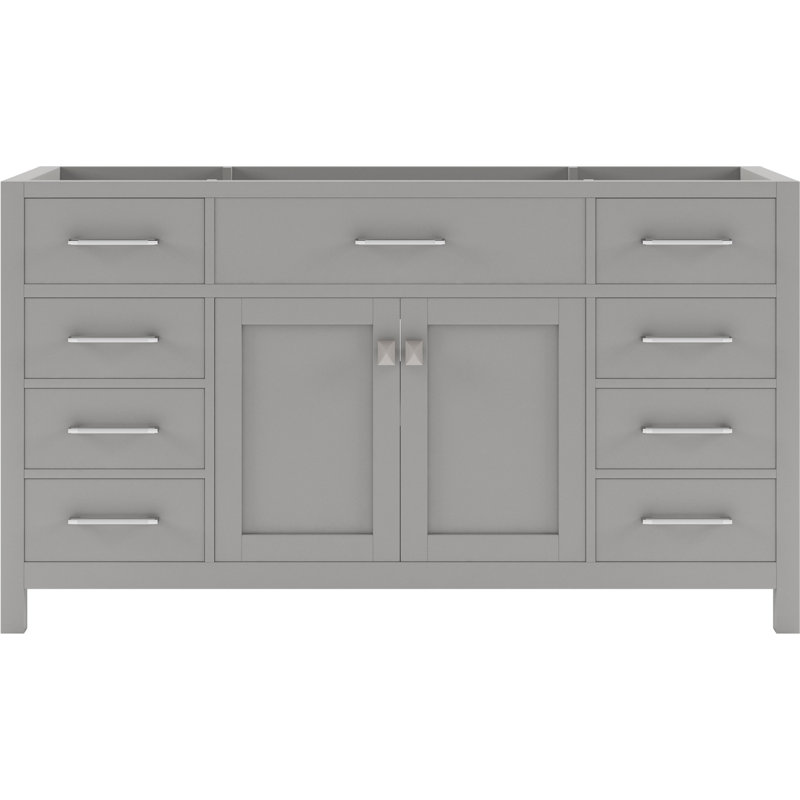 Virtu USA Caroline 60'' Single Bathroom Vanity Base Only | Wayfair